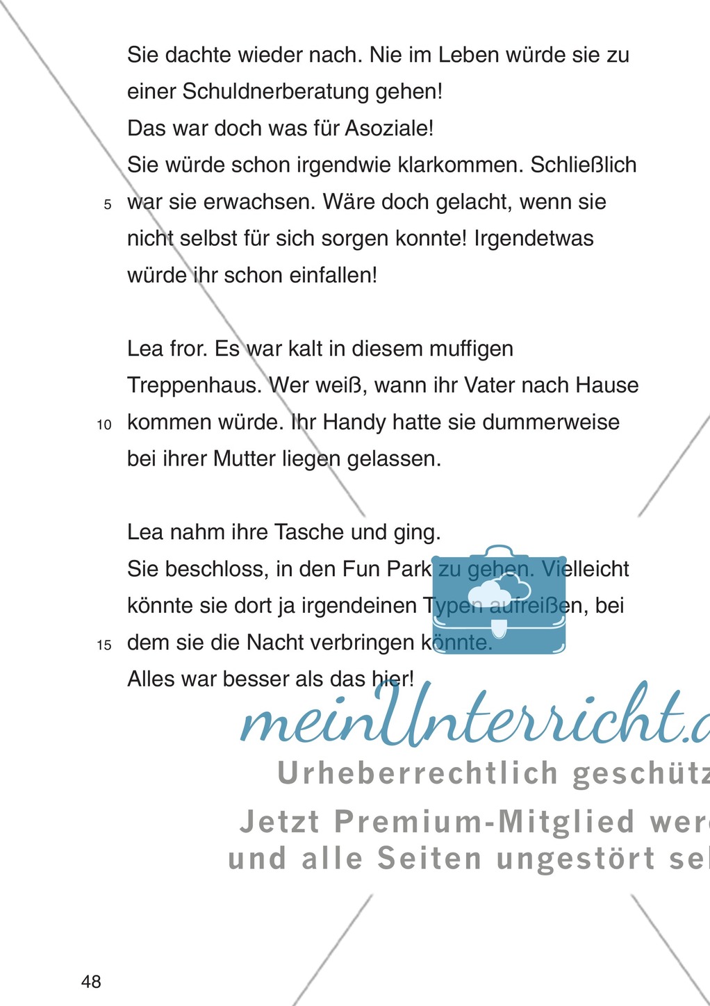 Entscheidungsgeschichte "Lea und Justin in der Schuldenfalle": Textteil Lea Preview 45