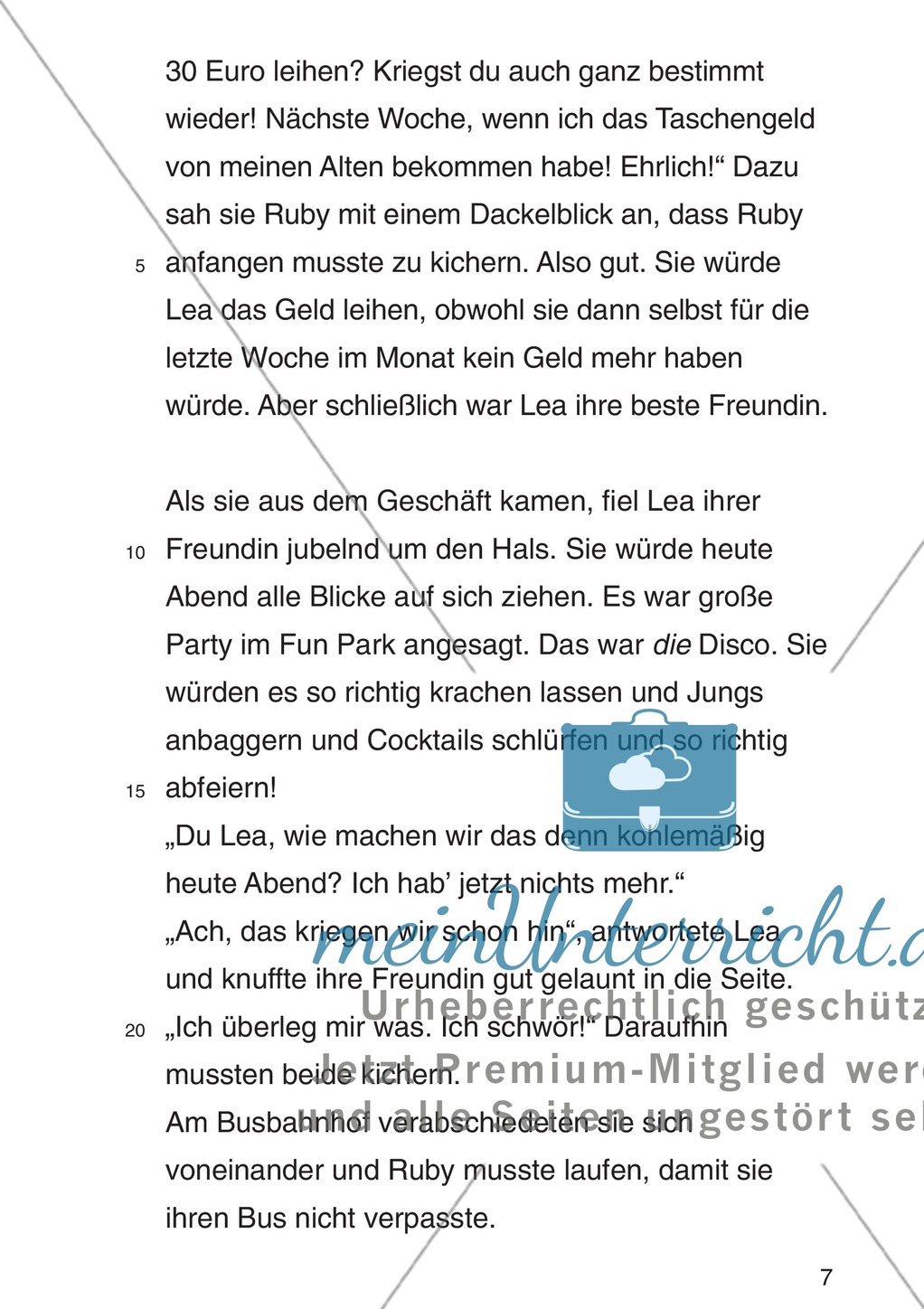 Entscheidungsgeschichte "Lea und Justin in der Schuldenfalle": Textteil Lea Preview 4