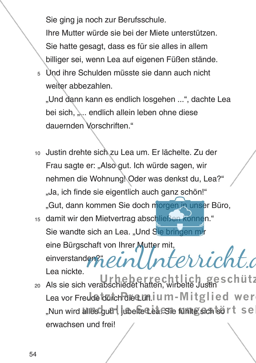Entscheidungsgeschichte "Lea und Justin in der Schuldenfalle": Textteil Lea Preview 51