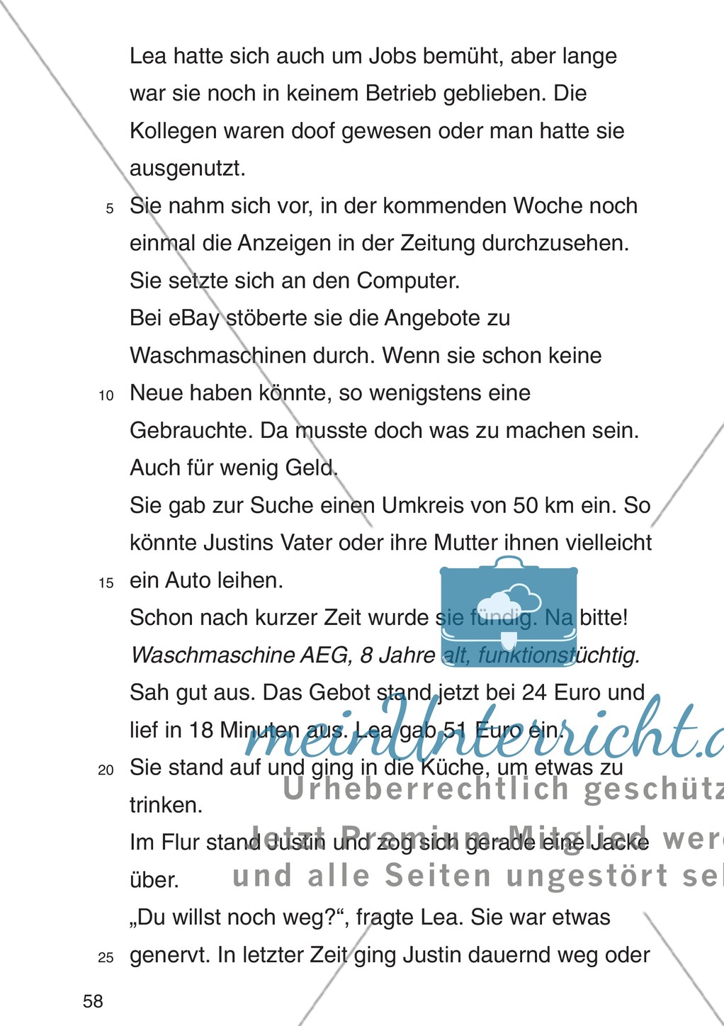 Entscheidungsgeschichte "Lea und Justin in der Schuldenfalle": Textteil Lea Preview 55