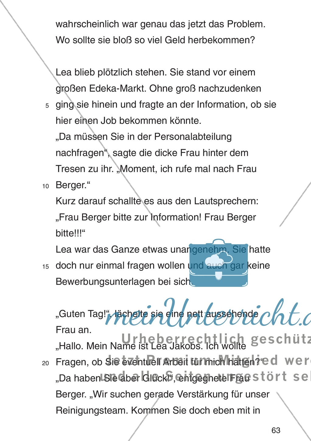Entscheidungsgeschichte "Lea und Justin in der Schuldenfalle": Textteil Lea Preview 60
