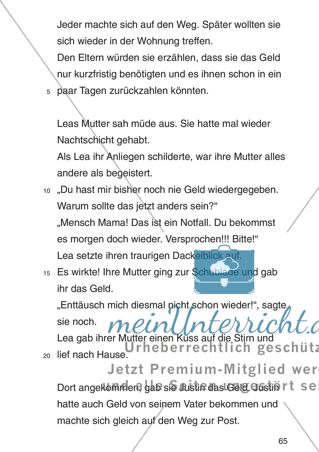 Entscheidungsgeschichte "Lea und Justin in der Schuldenfalle": Textteil Lea Preview 62