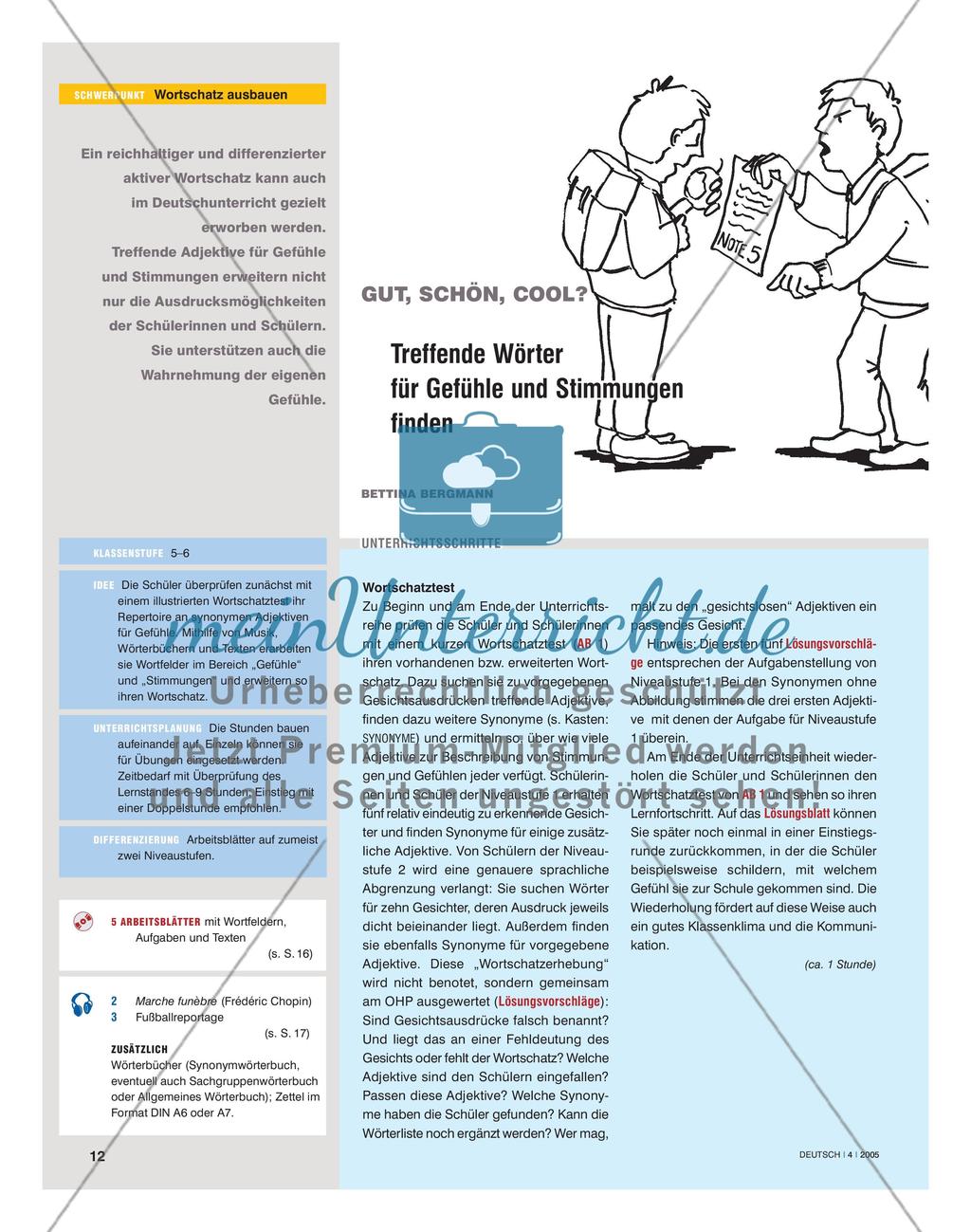 Wortfelder zum Thema