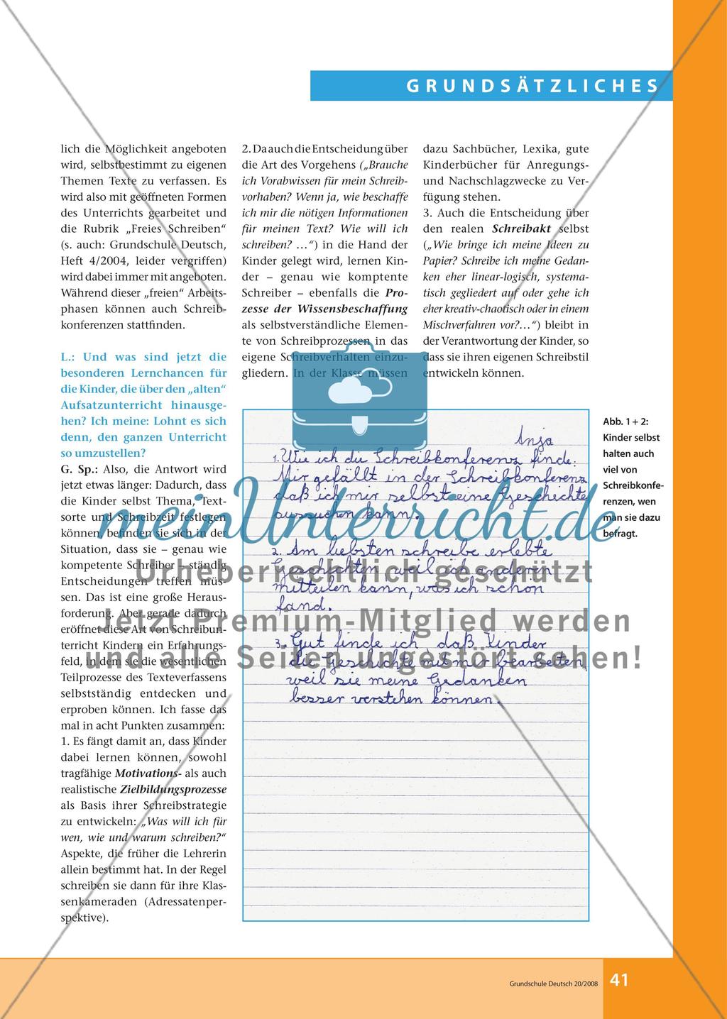 Freies Schreiben und Schreibkonferenzen – in der Grundschule? Preview 2