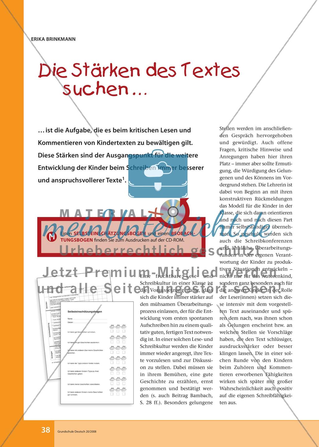 Die Stärken des Textes suchen … Preview 1