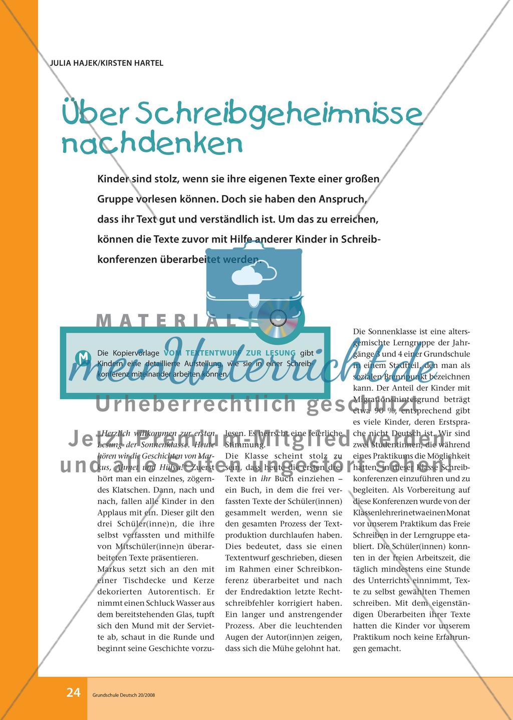 Über Schreibgeheimnisse nachdenken Preview 1