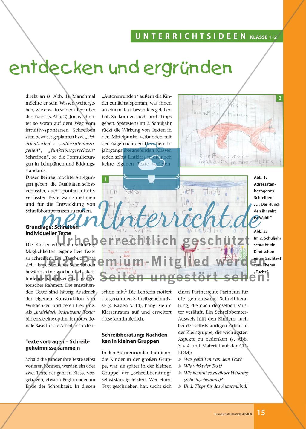„Schreibgeheimnisse“ in Texten entdecken und ergründen Preview 2