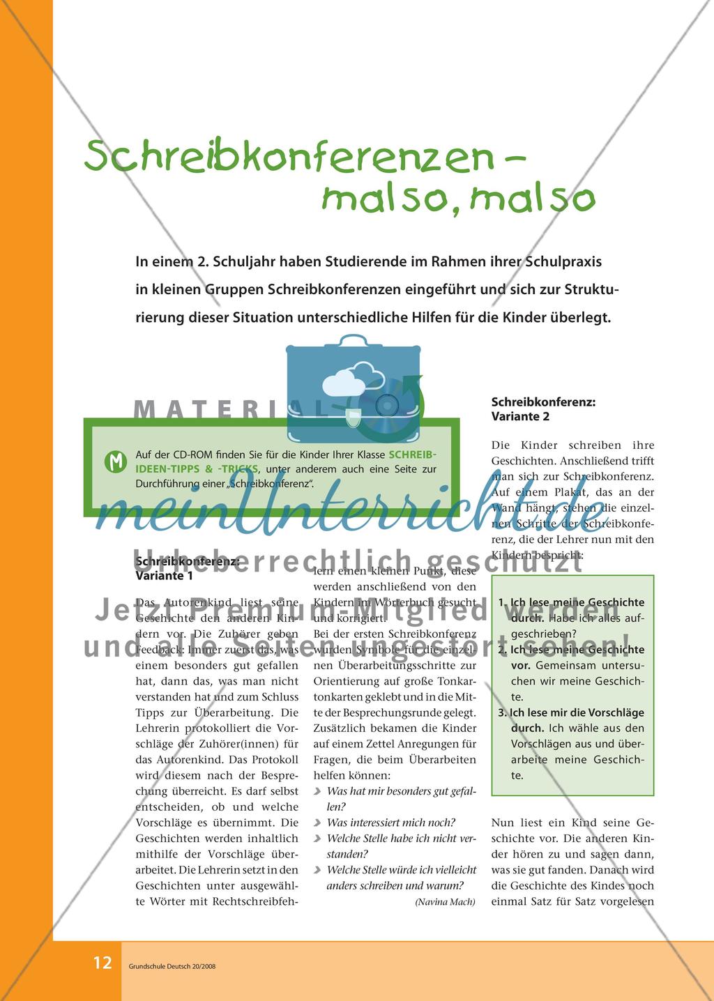 Schreibkonferenzen – mal so, mal so Preview 1