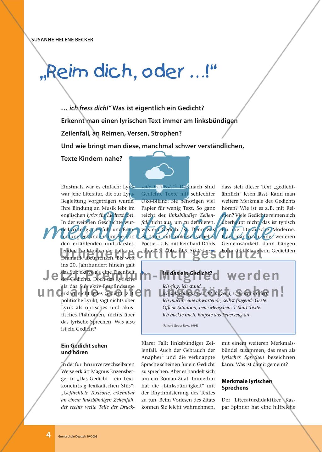 „Reim dich, oder …! “ Preview 1