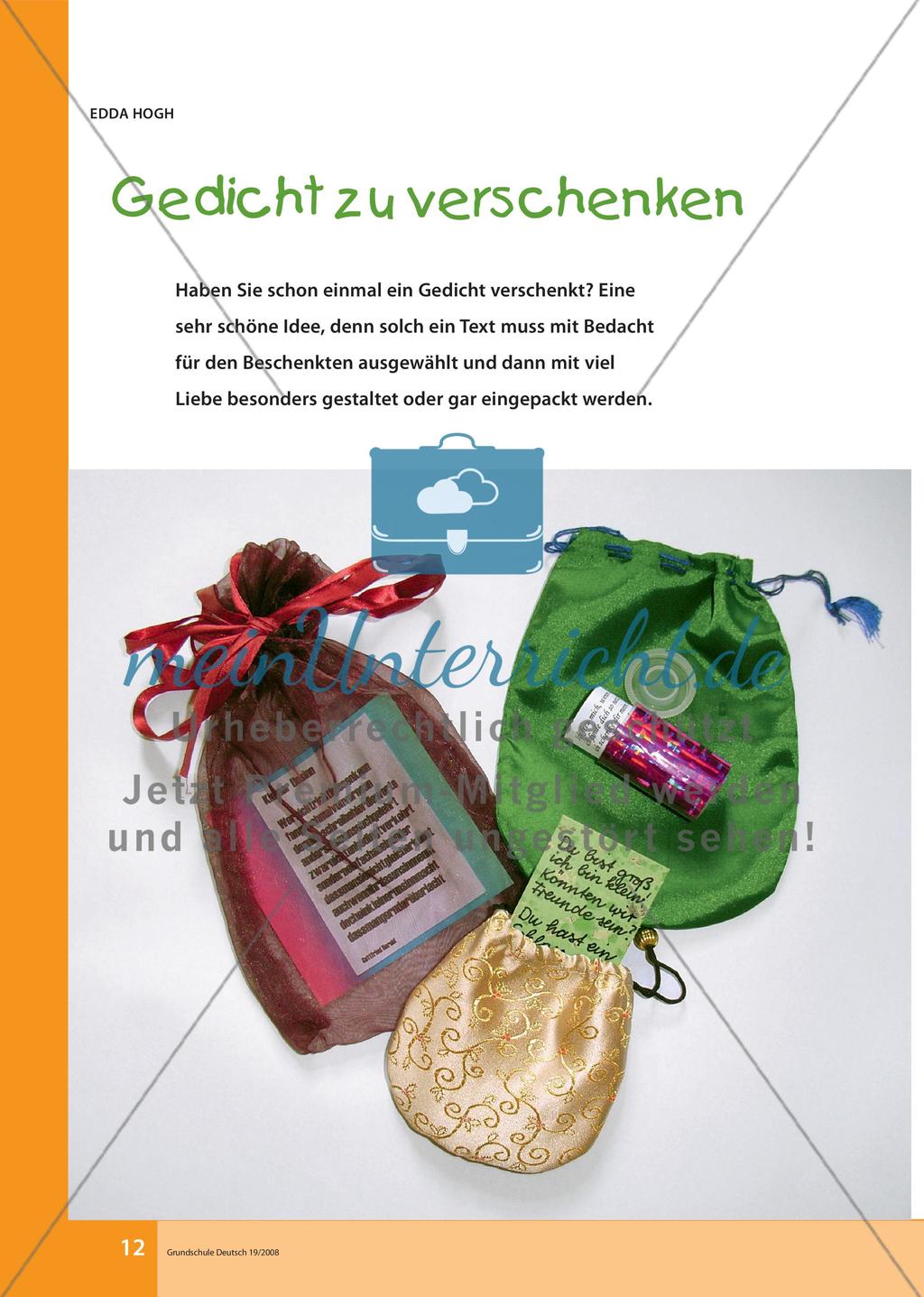 Gedicht zu verschenken Preview 1