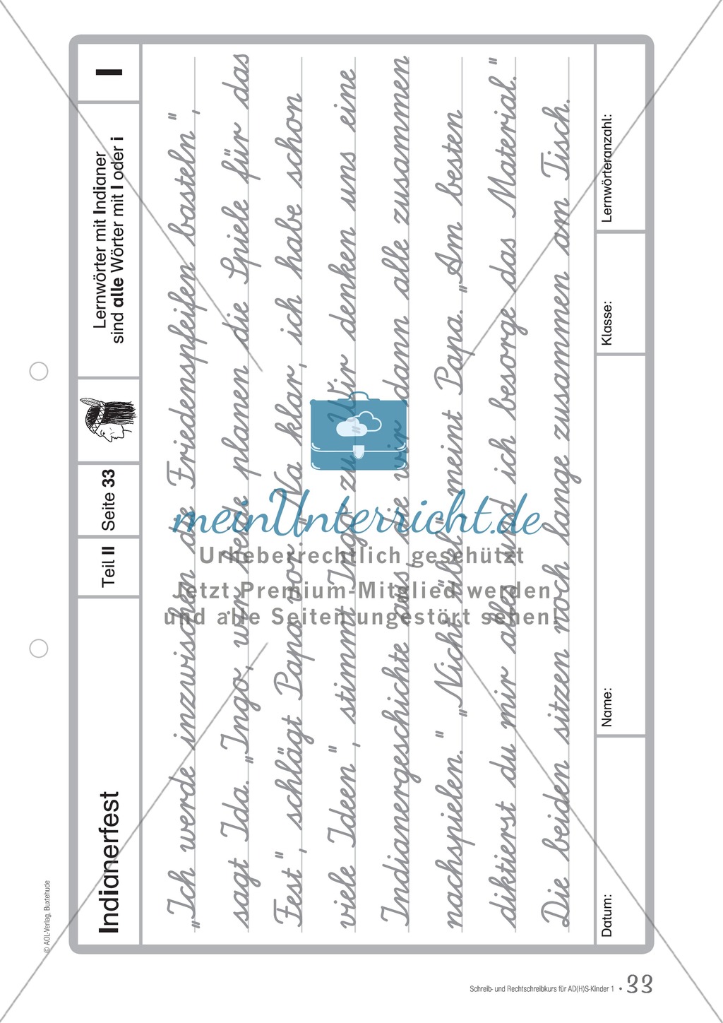 Lernwörter mit "I": Text und Arbeitsblatt Preview 2