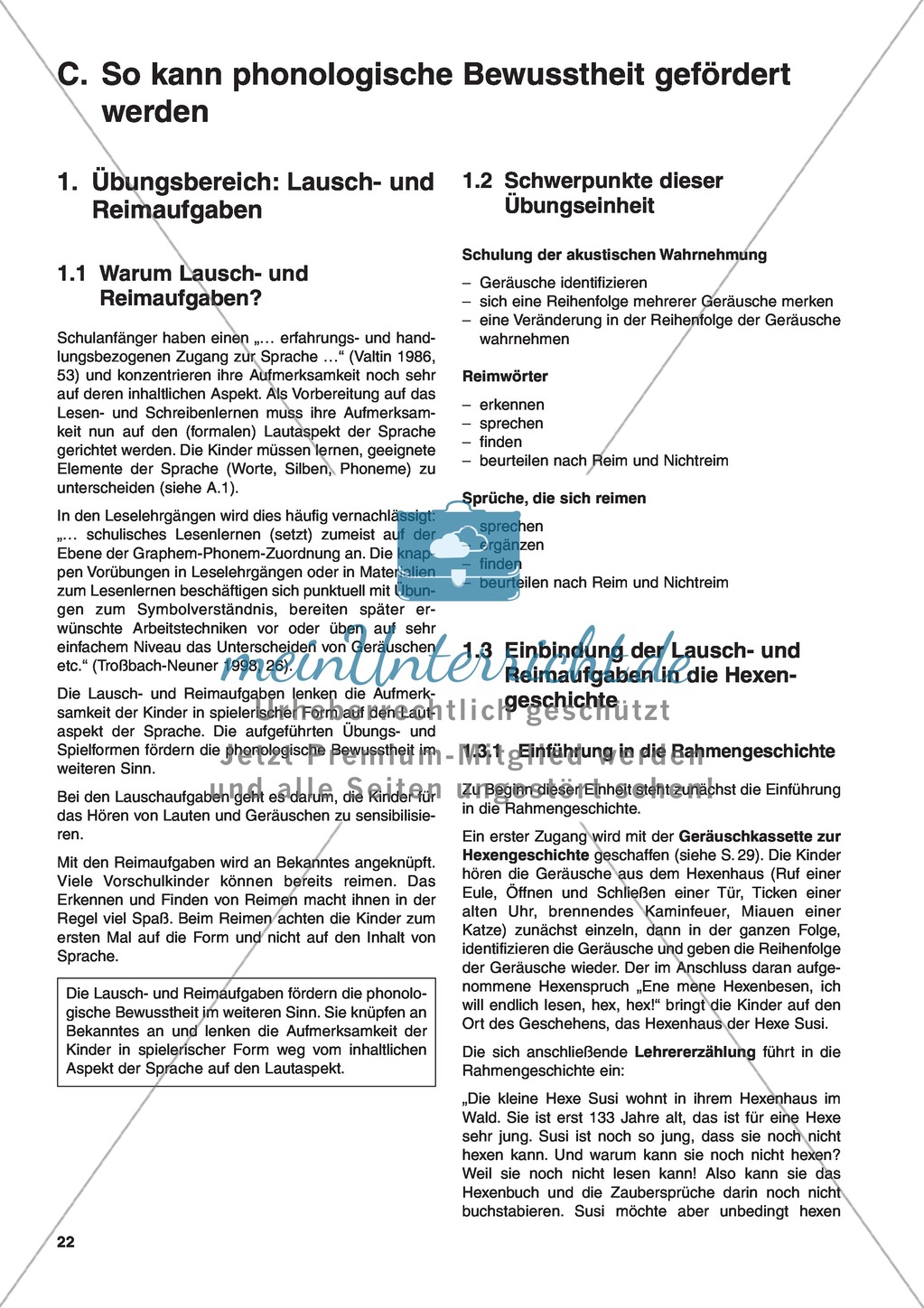 Lausch- und Reimaufgaben: Übungen und Spiele, Kopiervorlagen Preview 4