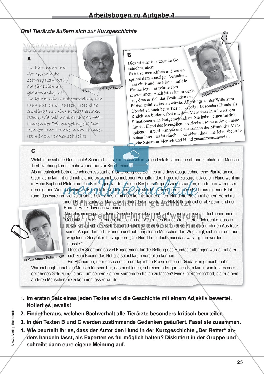 Kurzgeschichten - Binnendifferenzung: "William M. Harg: Der Retter" - Einführung + Lesetext + Aufgaben Preview 12