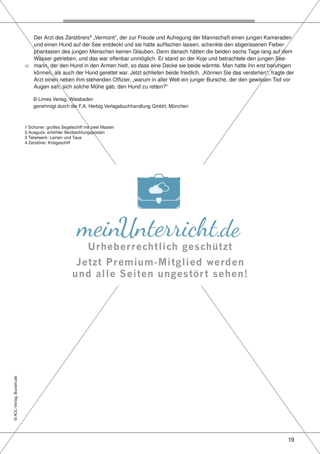 Kurzgeschichten - Binnendifferenzung: "William M. Harg: Der Retter" - Einführung + Lesetext + Aufgaben Preview 6