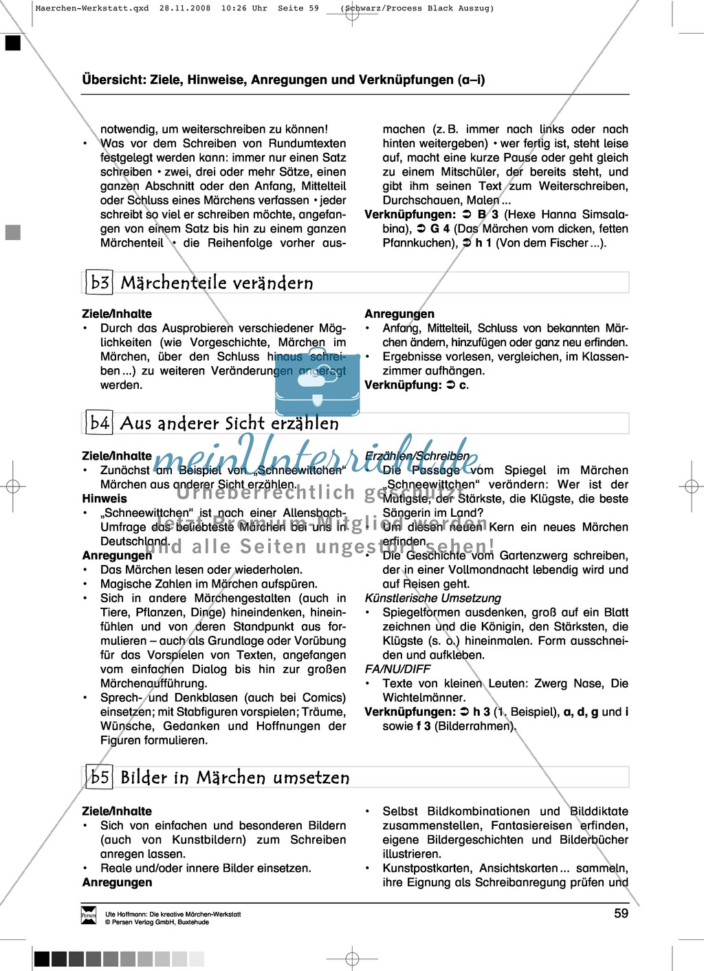 Märchenteile und Märchen selbst schreiben: Ziele und Anregungen, Arbeitsblätter Preview 2