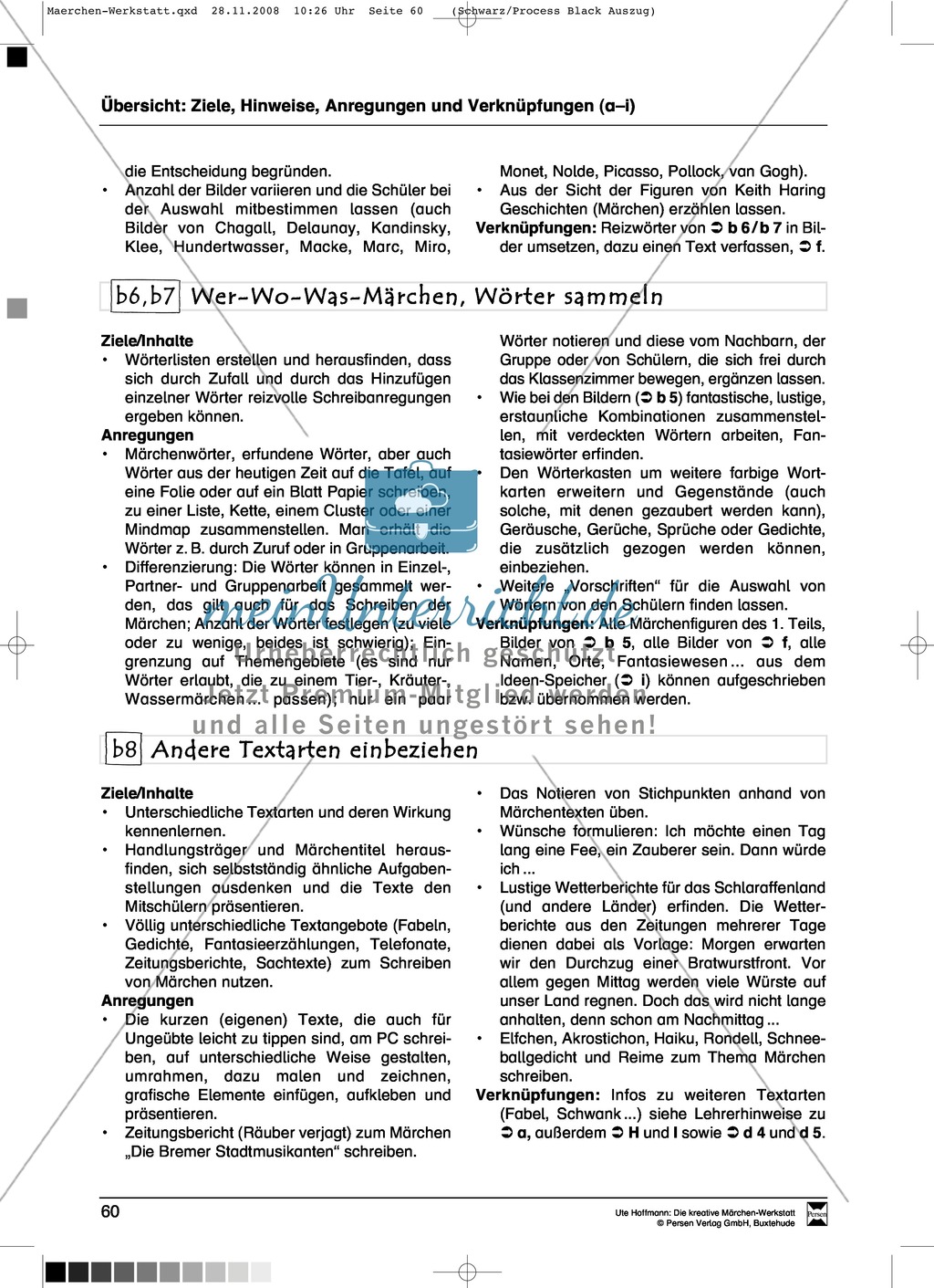 Märchenteile und Märchen selbst schreiben: Ziele und Anregungen, Arbeitsblätter Preview 3