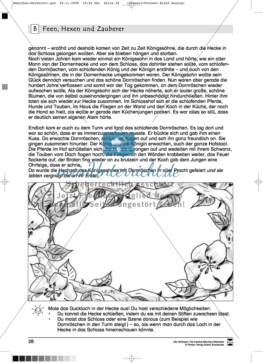 Feen, Hexen und Zauberer: Ziele und Anregungen, Lesetexte Preview 6