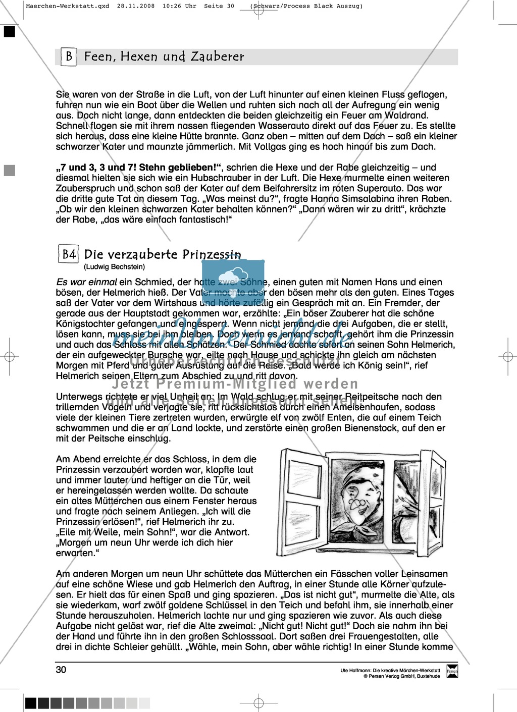 Feen, Hexen und Zauberer: Ziele und Anregungen, Lesetexte Preview 8