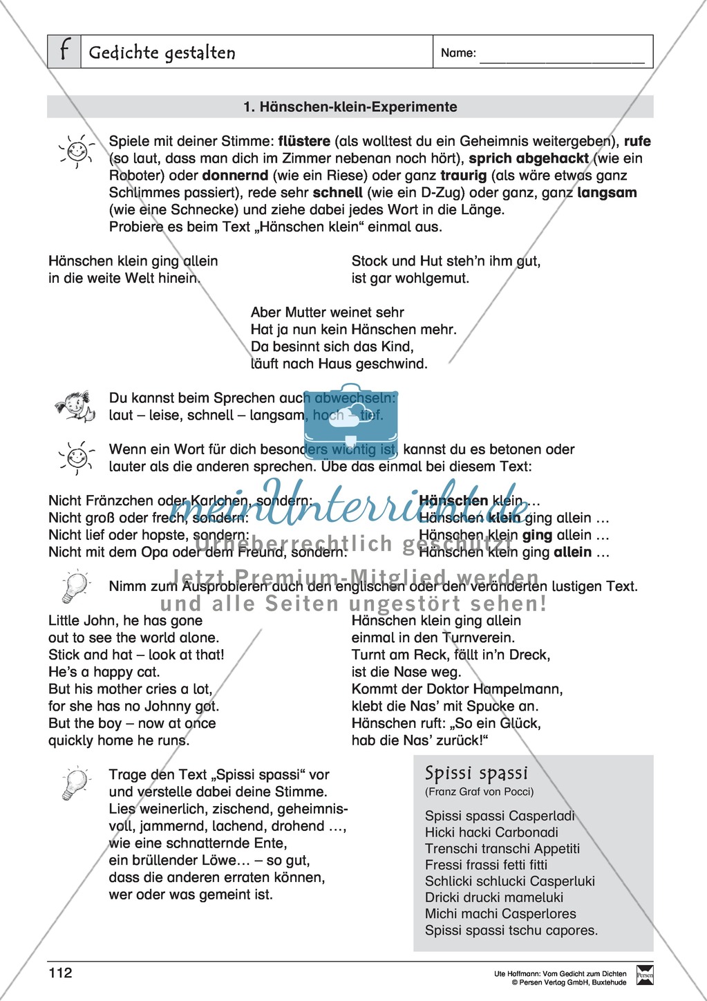 Lyrische Texte - Gedichte schreiben und gestalten: "Gedichte gestalten" + Einführung Preview 7