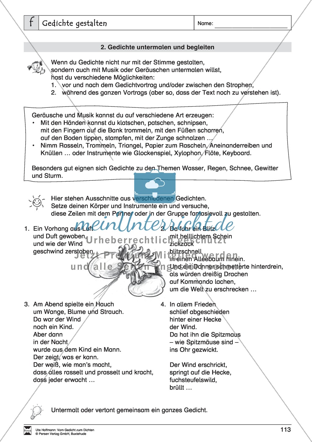 Lyrische Texte - Gedichte schreiben und gestalten: "Gedichte gestalten" + Einführung Preview 8