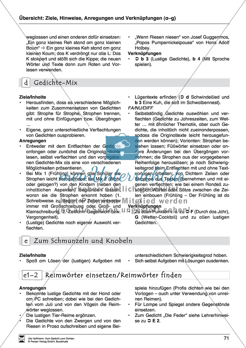 Lyrische Texte - Gedichte schreiben und gestalten: