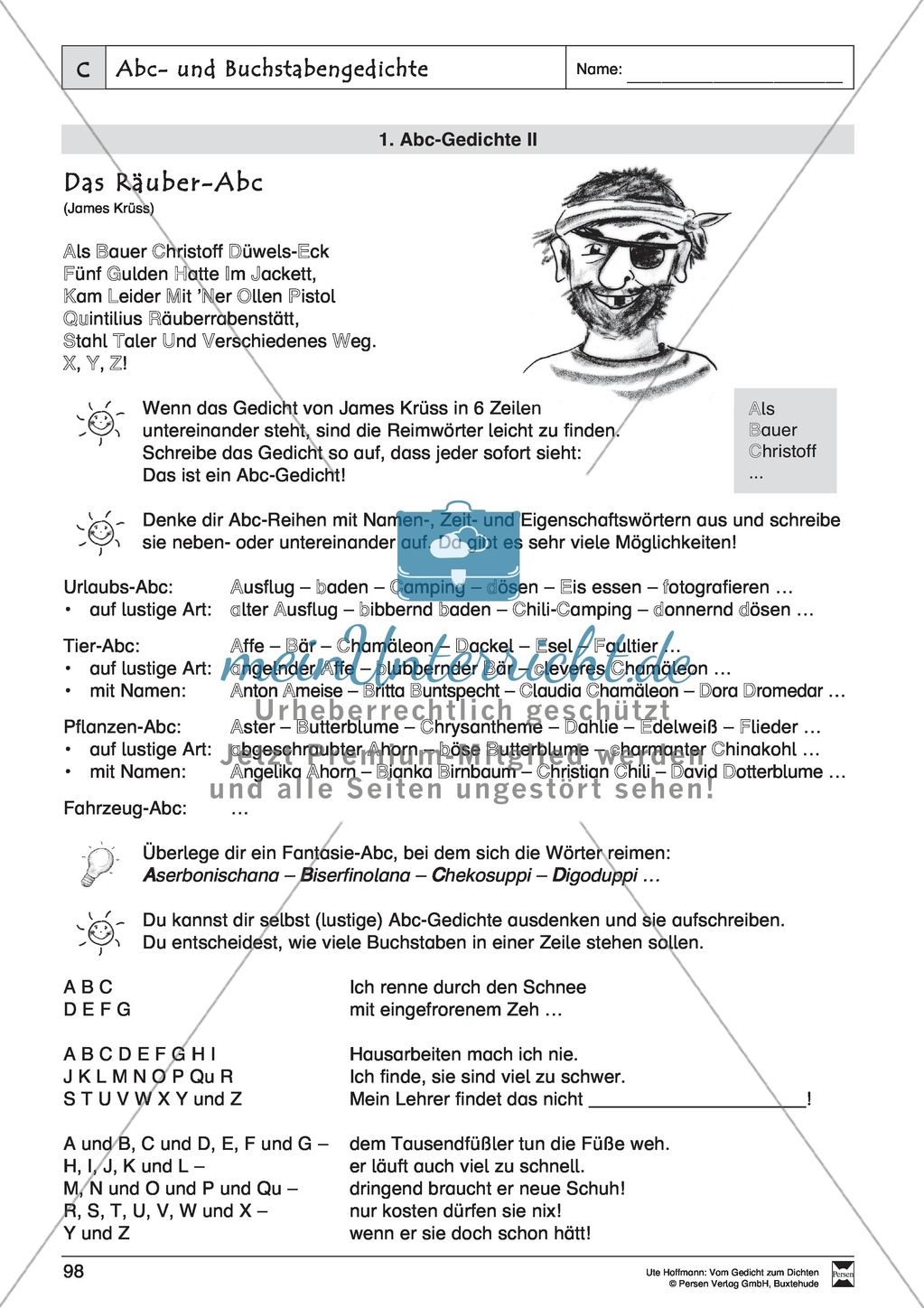 Lyrische Texte - Gedichte schreiben und gestalten: