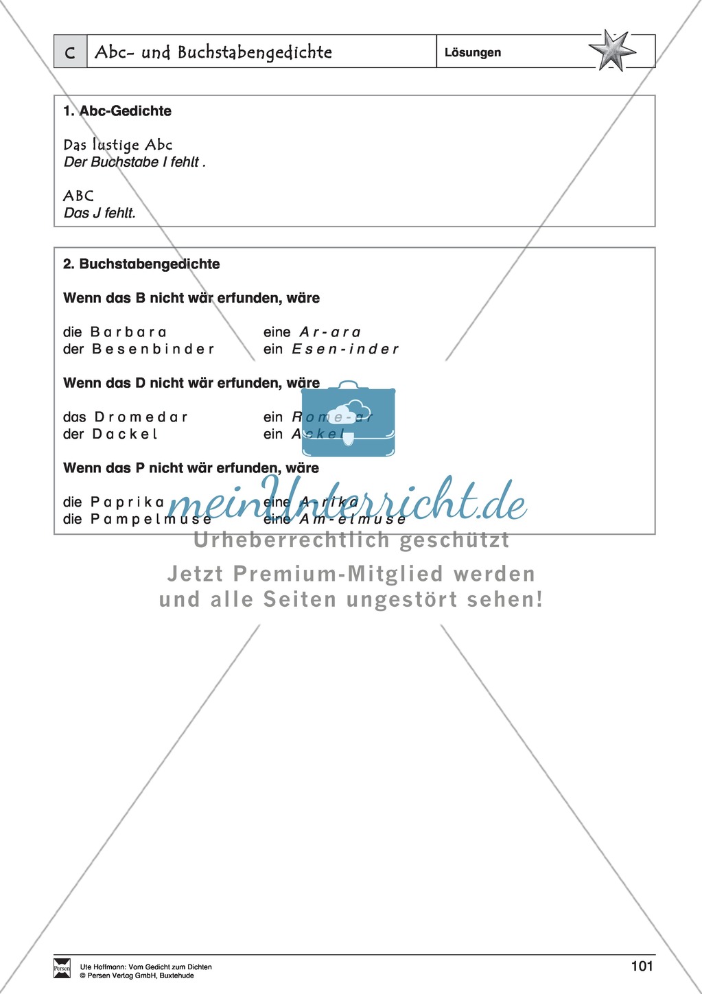 Lyrische Texte - Gedichte schreiben und gestalten: