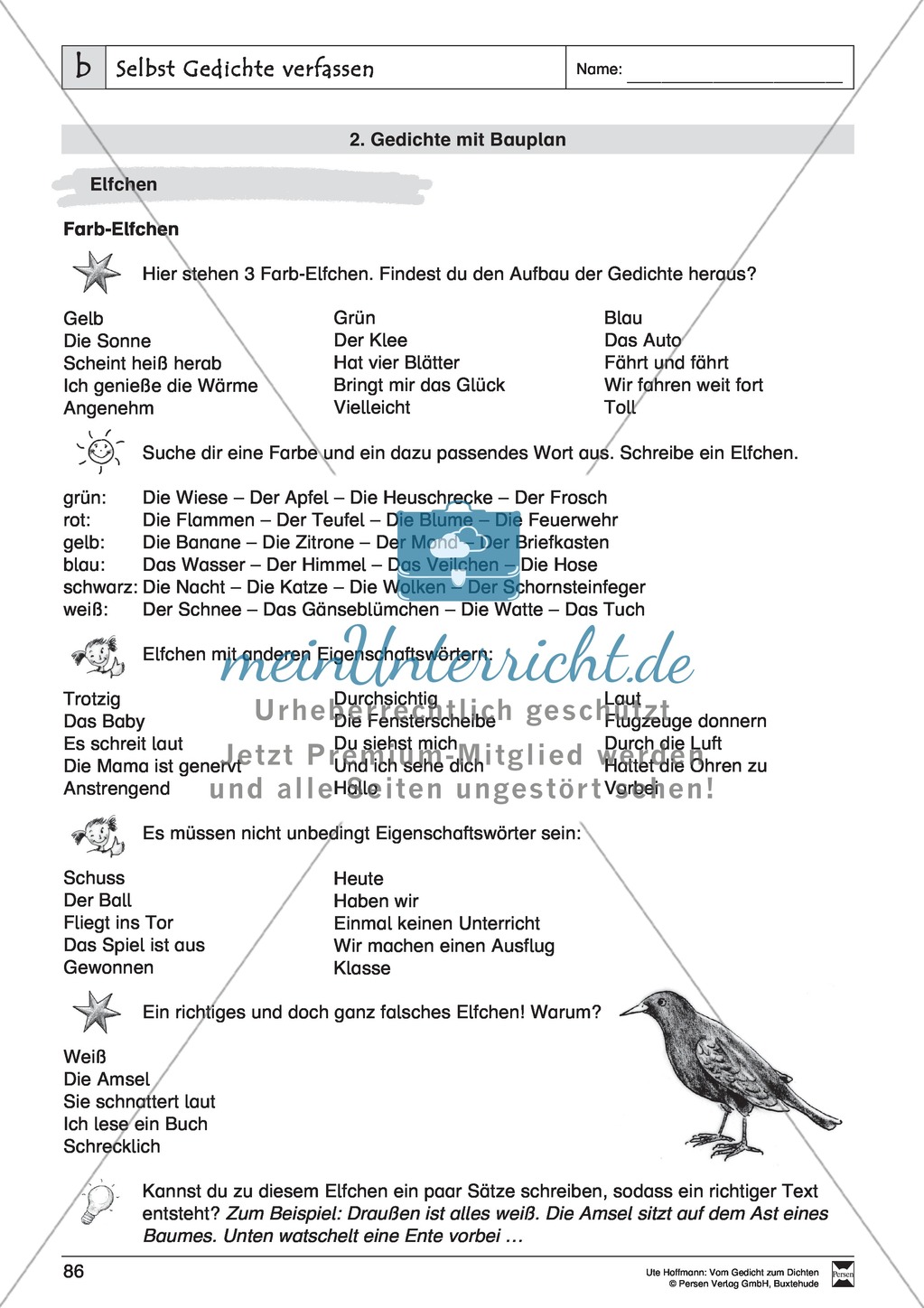 Lyrische Texte - Gedichte schreiben und gestalten: