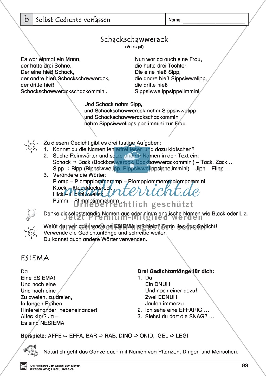 Lyrische Texte - Gedichte schreiben und gestalten: