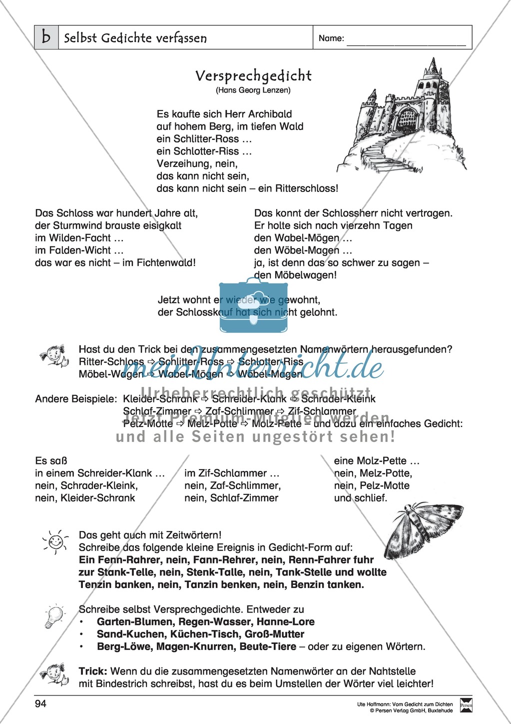 Lyrische Texte - Gedichte schreiben und gestalten: