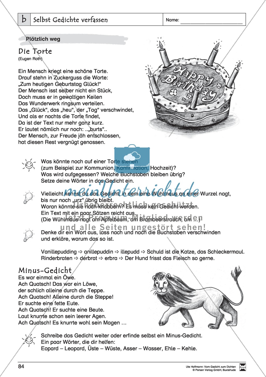 Lyrische Texte - Gedichte schreiben und gestalten: