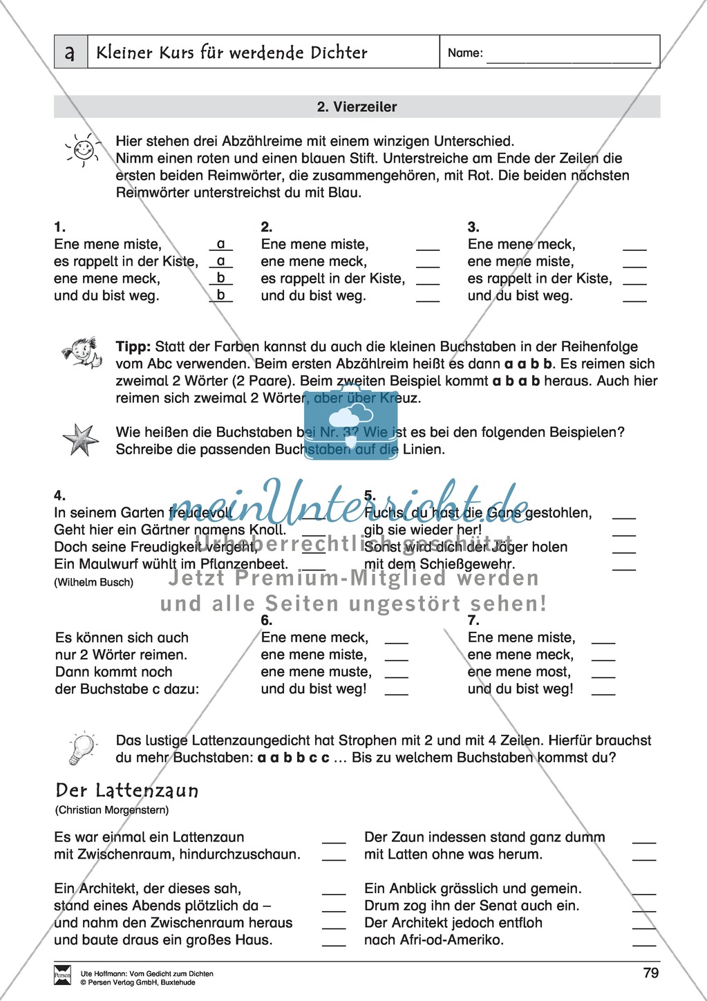 Lyrische Texte - Gedichte schreiben und gestalten: