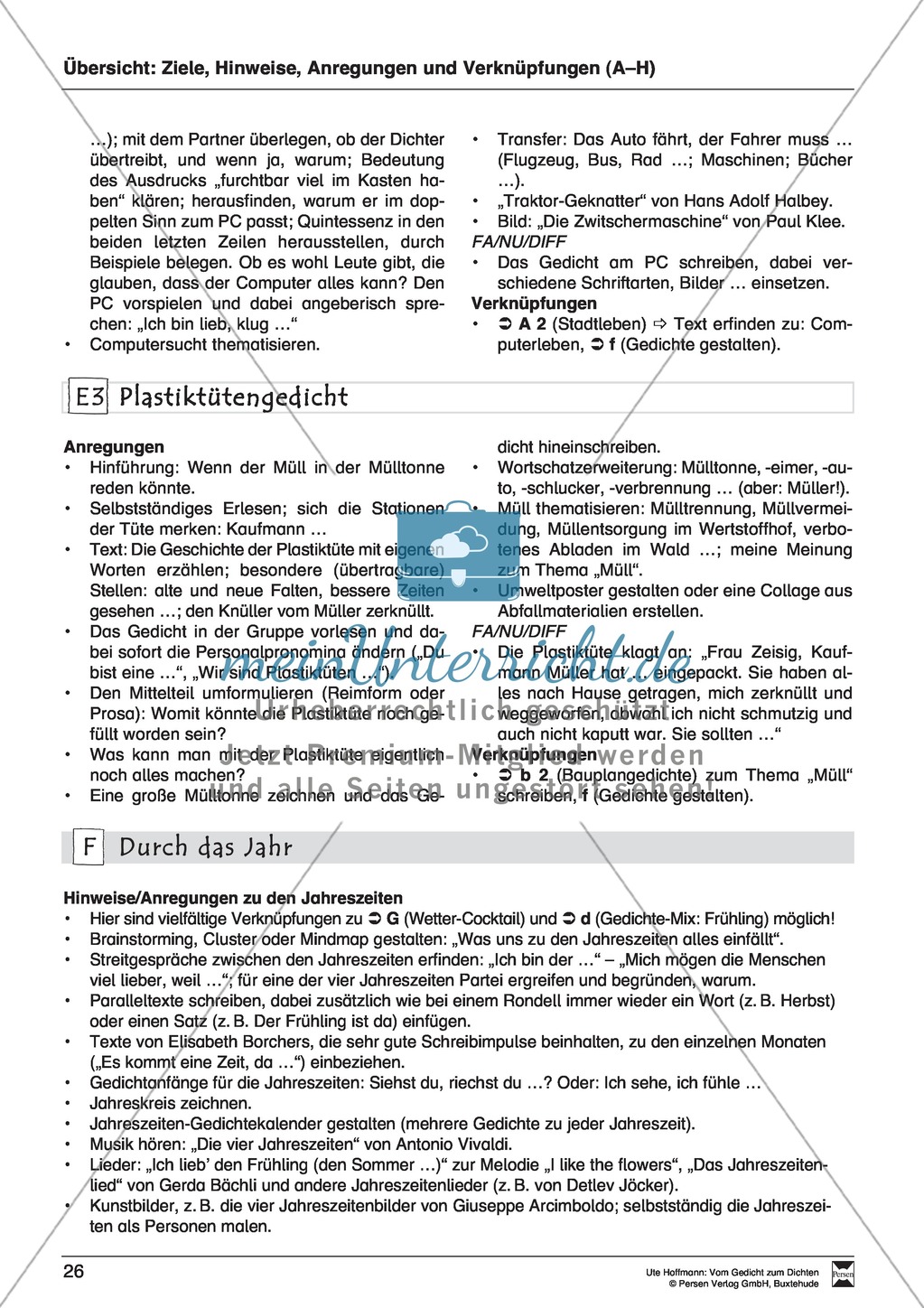 Lyrische Texte - Gedichte lesen: