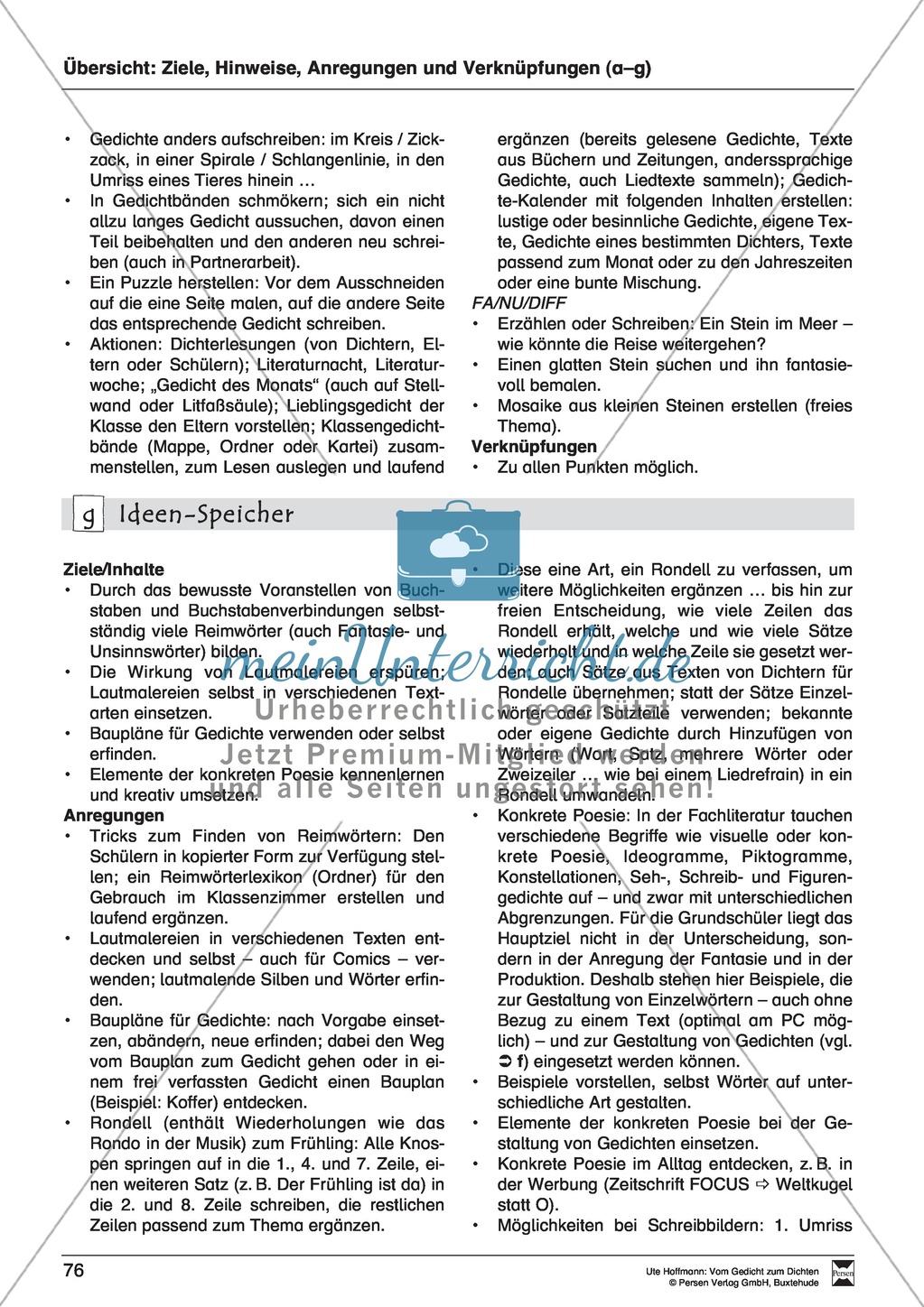 Lyrische Texte - Gedichte schreiben und gestalten: