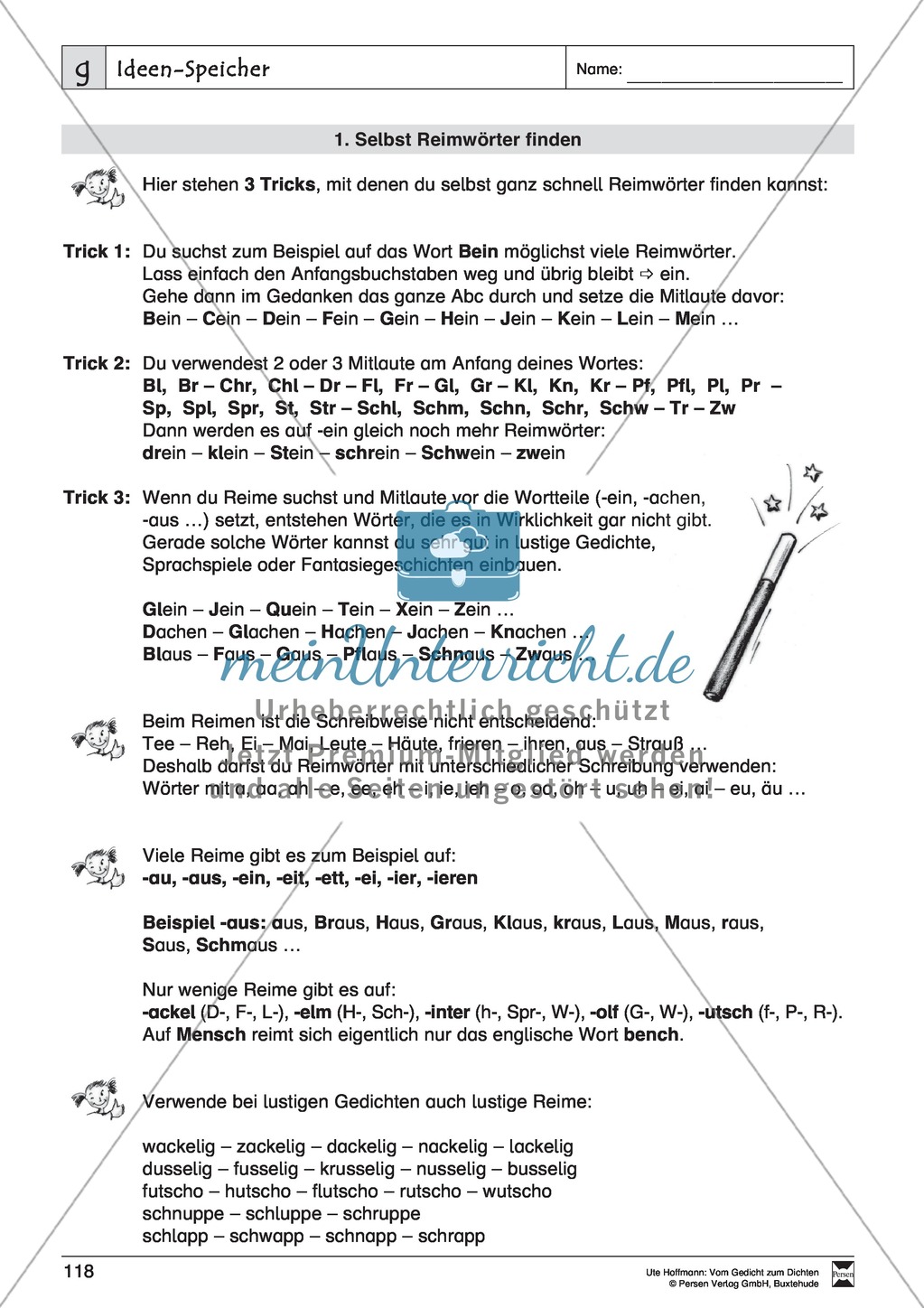 Lyrische Texte - Gedichte schreiben und gestalten: