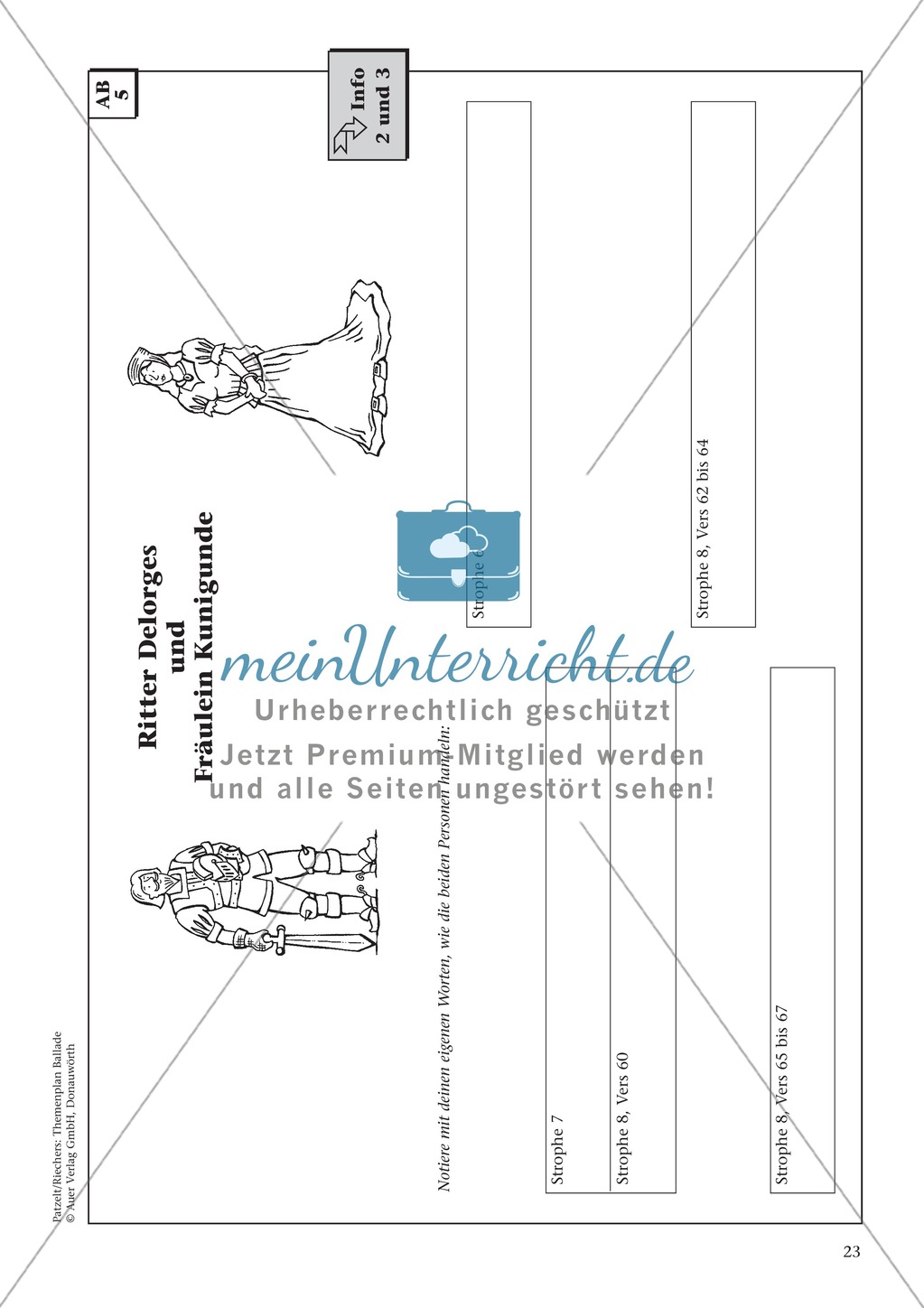 Balladen im Deutschunterricht: Themenplan inkl. Material (komplett) Preview 10
