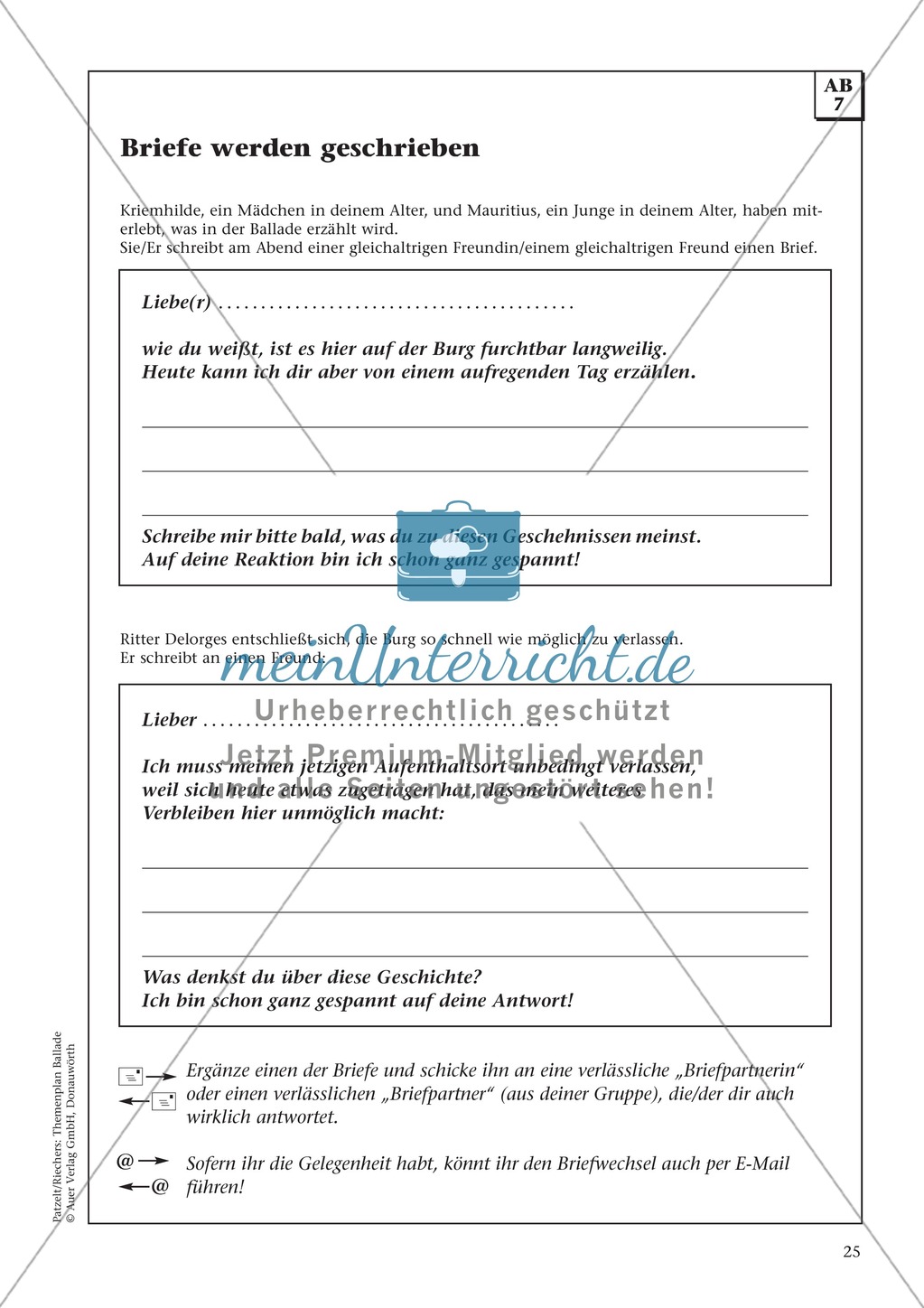 Balladen im Deutschunterricht: Themenplan inkl. Material (komplett) Preview 12