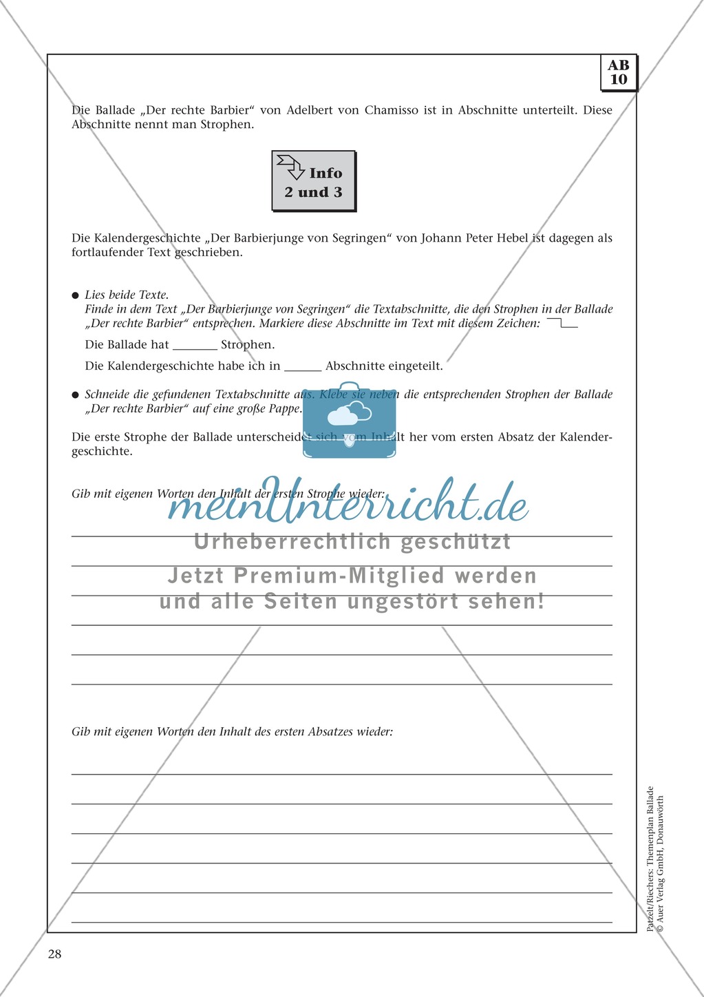 Balladen im Deutschunterricht: Themenplan inkl. Material (komplett) Preview 15