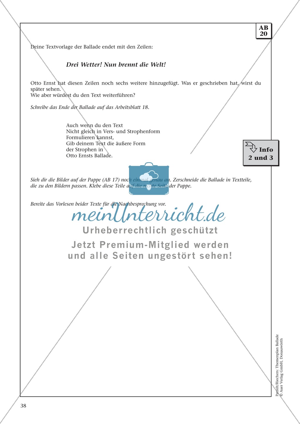 Balladen im Deutschunterricht: Themenplan inkl. Material (komplett) Preview 25
