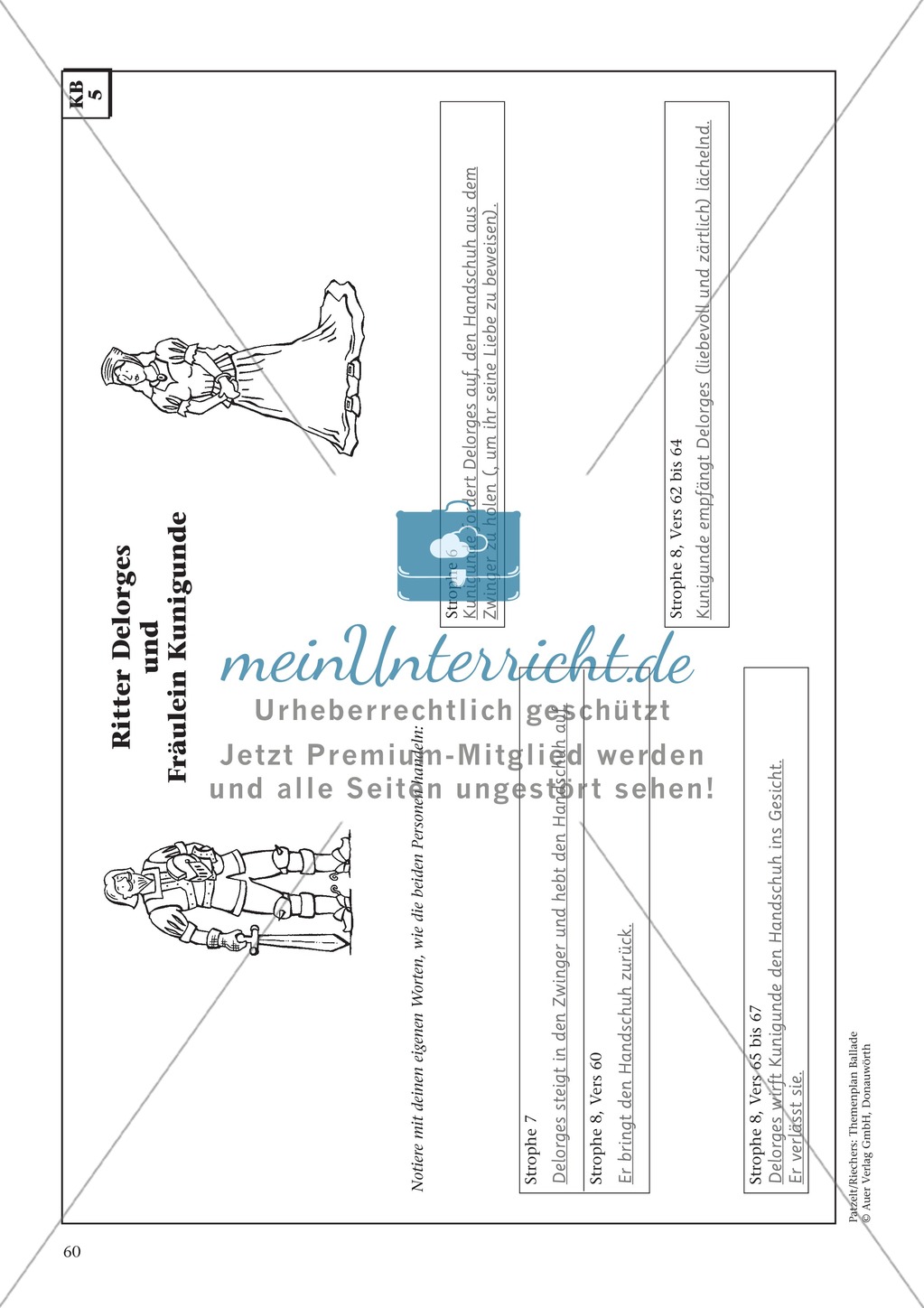 Balladen im Deutschunterricht: Themenplan inkl. Material (komplett) Preview 47