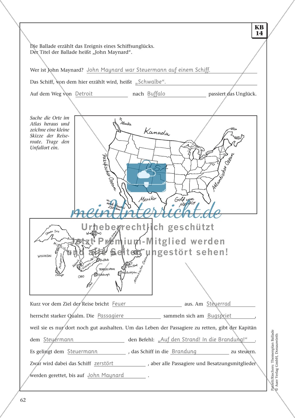 Balladen im Deutschunterricht: Themenplan inkl. Material (komplett) Preview 49