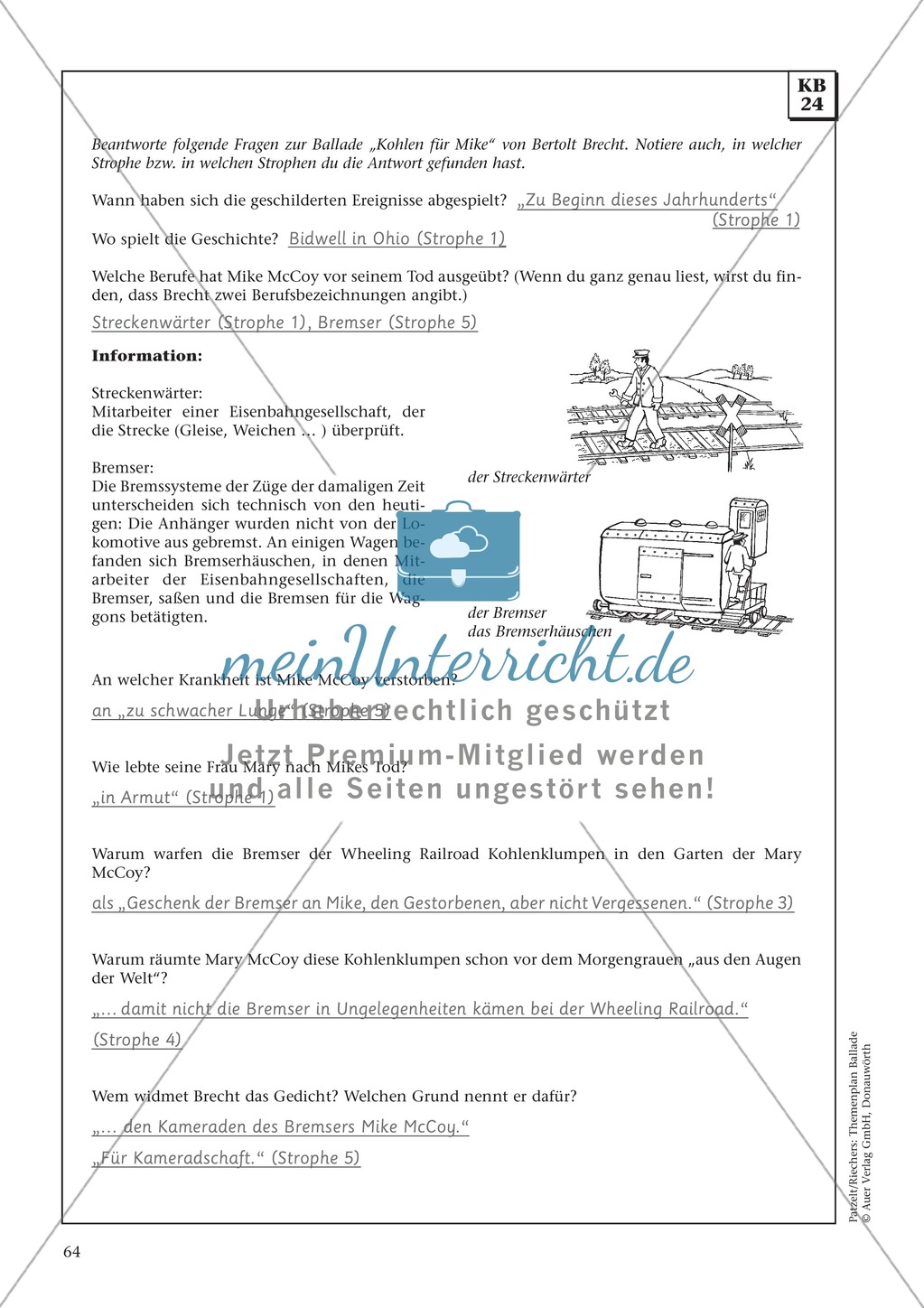 Balladen im Deutschunterricht: Themenplan inkl. Material (komplett) Preview 51