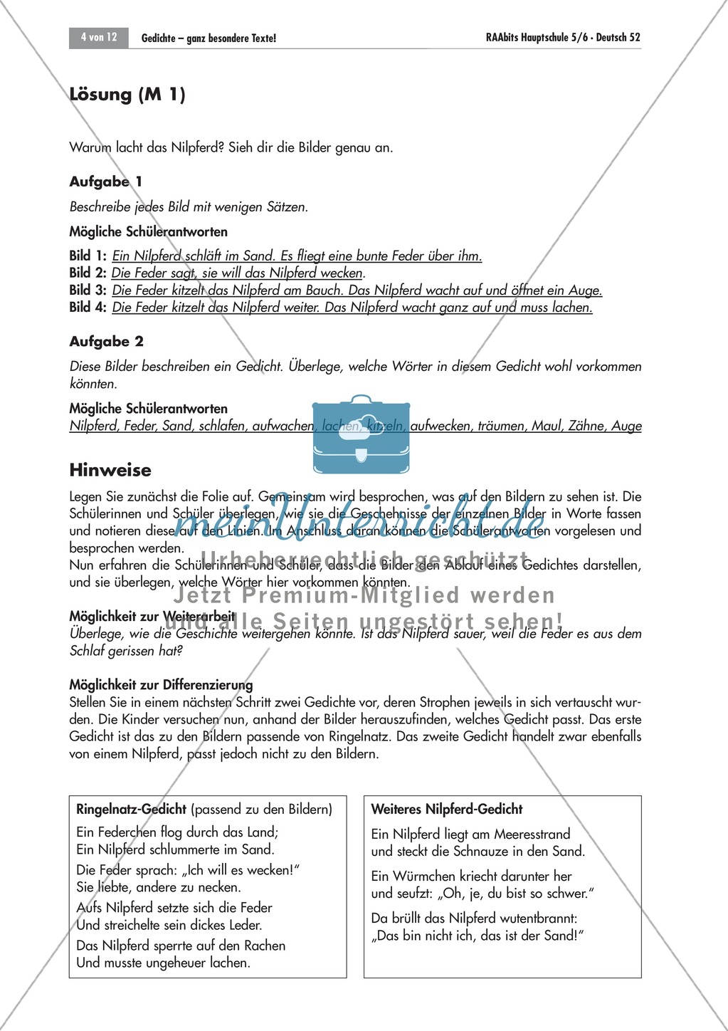 Unterrichtseinheit kennenlernen