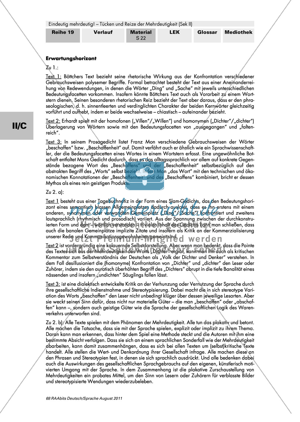 Mehrdeutigkeit: Gesamtes Material Preview 30