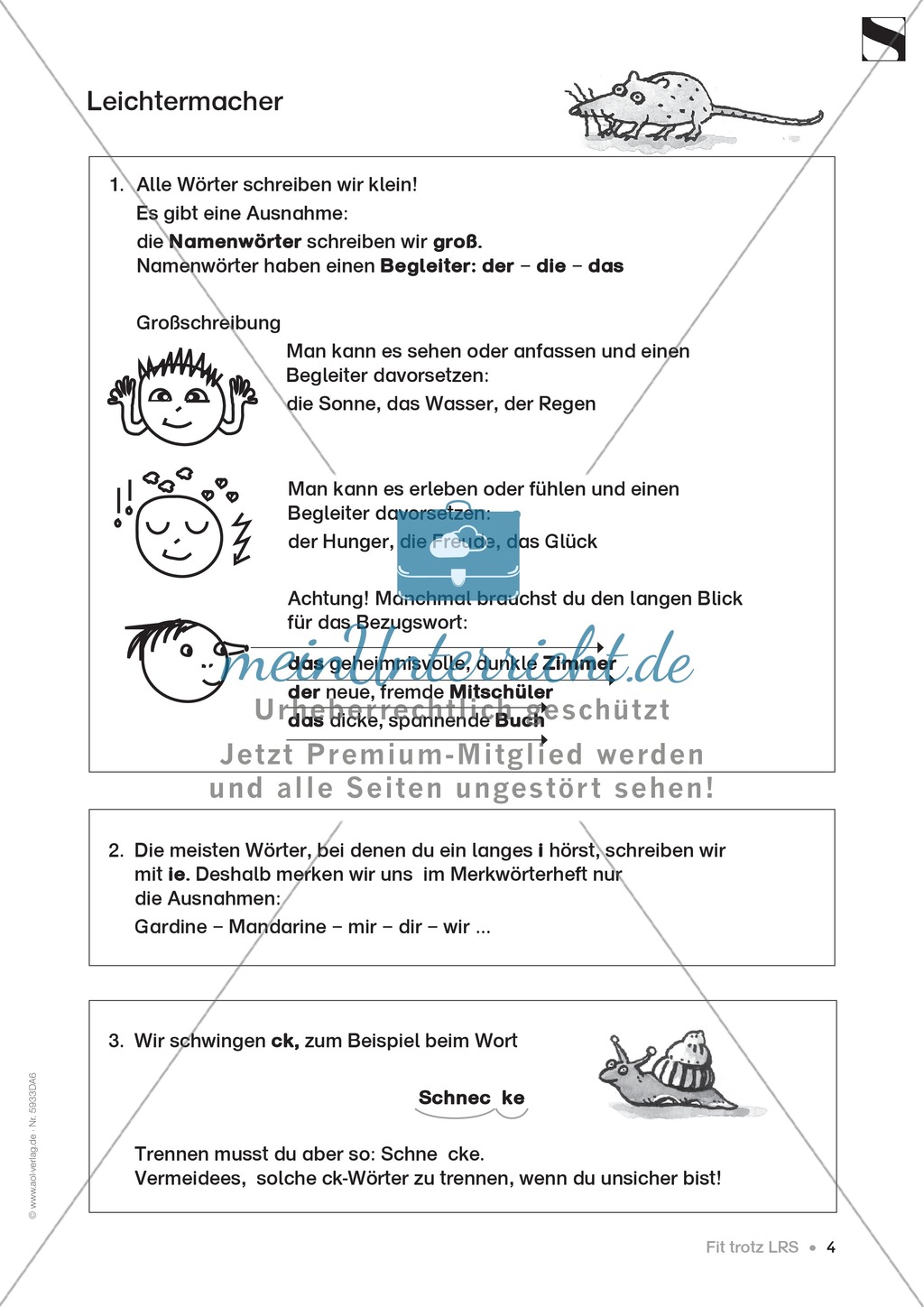 Aufbaumaterialien zu den FRESCH-Strategien: Gesamtes Material Preview 5