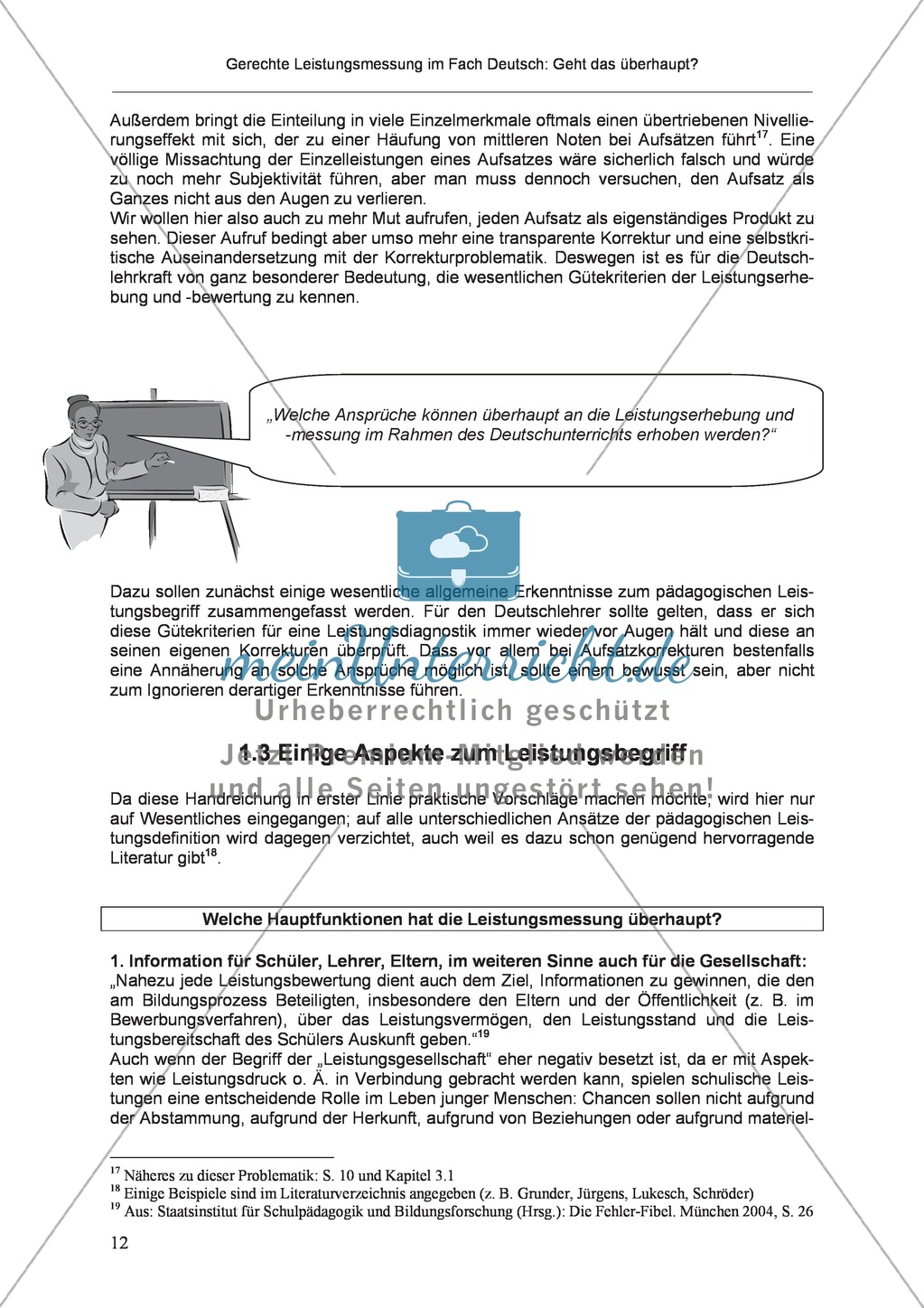 Gerechte Leistungsmessung im Fach Deutsch: Die Bewertungsproblematik Preview 2