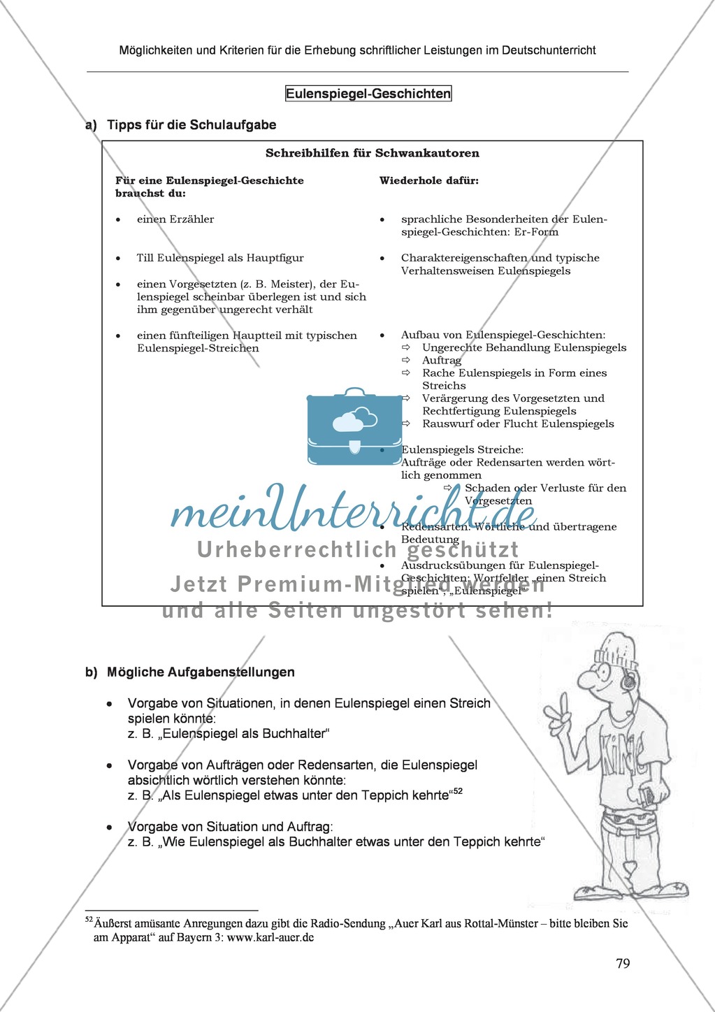 Möglichkeiten und Kriterien für die Erhebung schriftlicher Leistungen im Deutschunterricht: Weitere ausgewählte Schreibformen - Kreatives Schreiben Preview 22