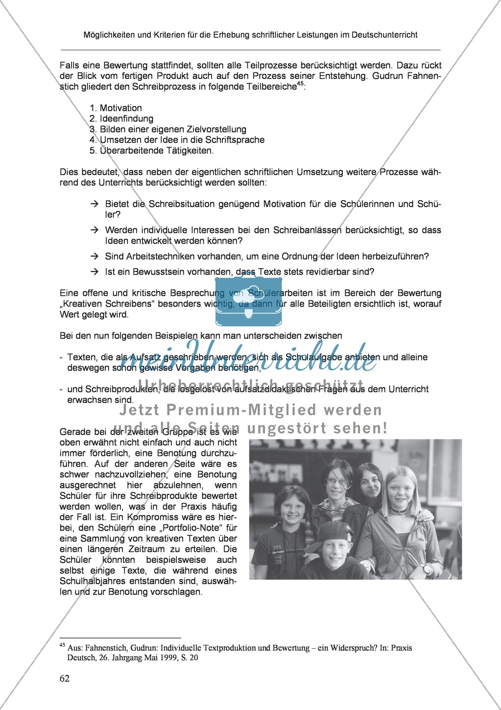 Möglichkeiten und Kriterien für die Erhebung schriftlicher Leistungen im Deutschunterricht: Weitere ausgewählte Schreibformen - Kreatives Schreiben Preview 5