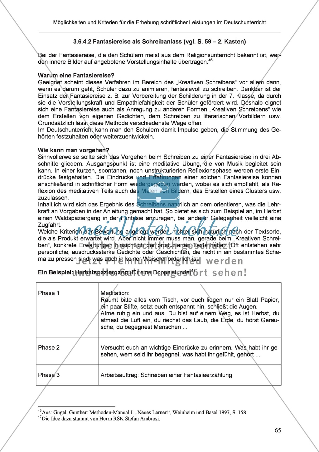 Möglichkeiten und Kriterien für die Erhebung schriftlicher Leistungen im Deutschunterricht: Weitere ausgewählte Schreibformen - Kreatives Schreiben Preview 8