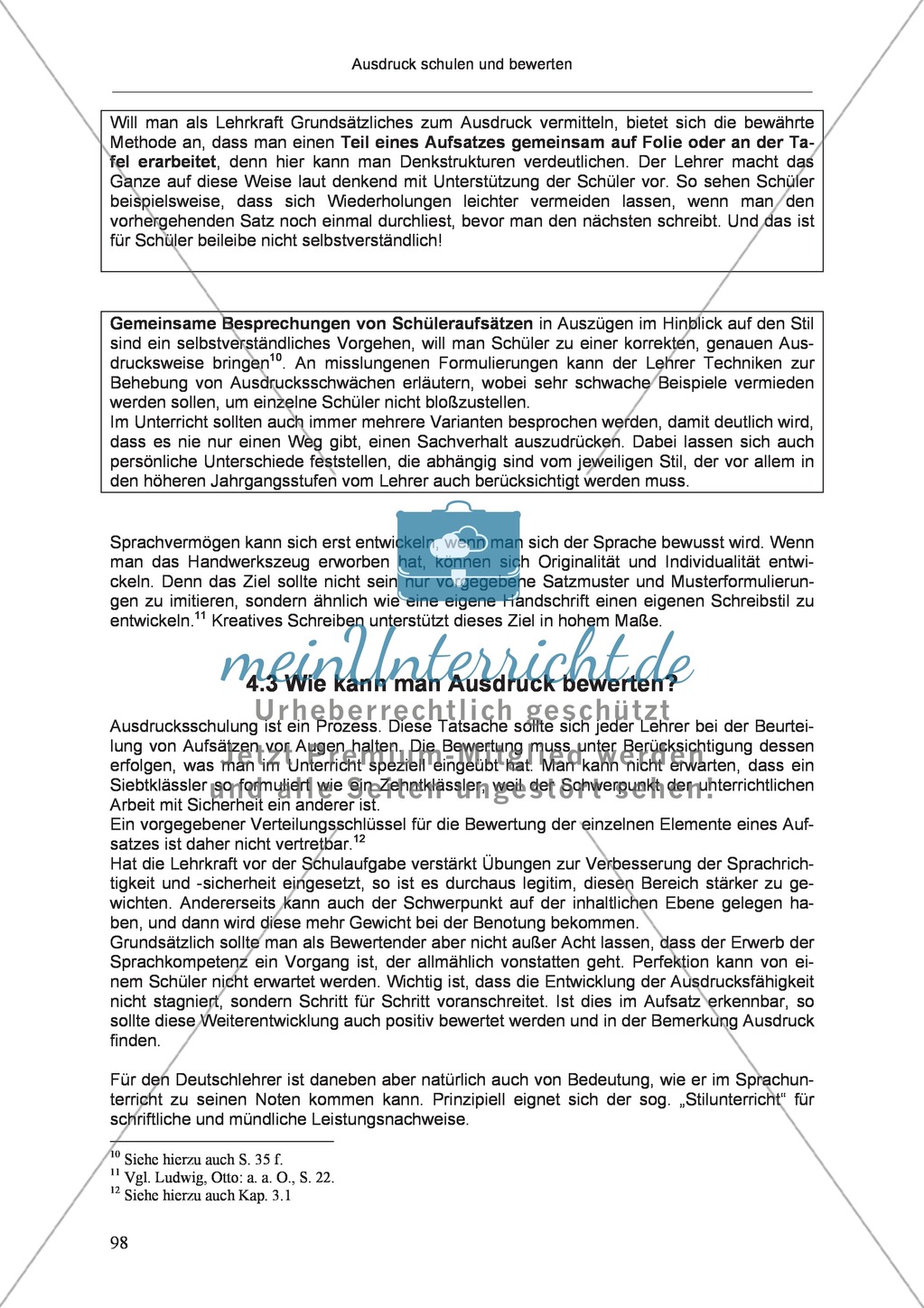 Ausdruck schulen und bewerten: Bewertung des Ausdrucks Preview 1